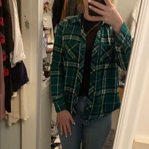 Plaid button up super cute!!